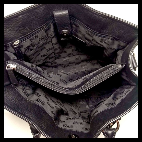 Michael Kors Hamilton Large East West Soft Pebbled Leather Satchel Bag - Picture 7 of 9